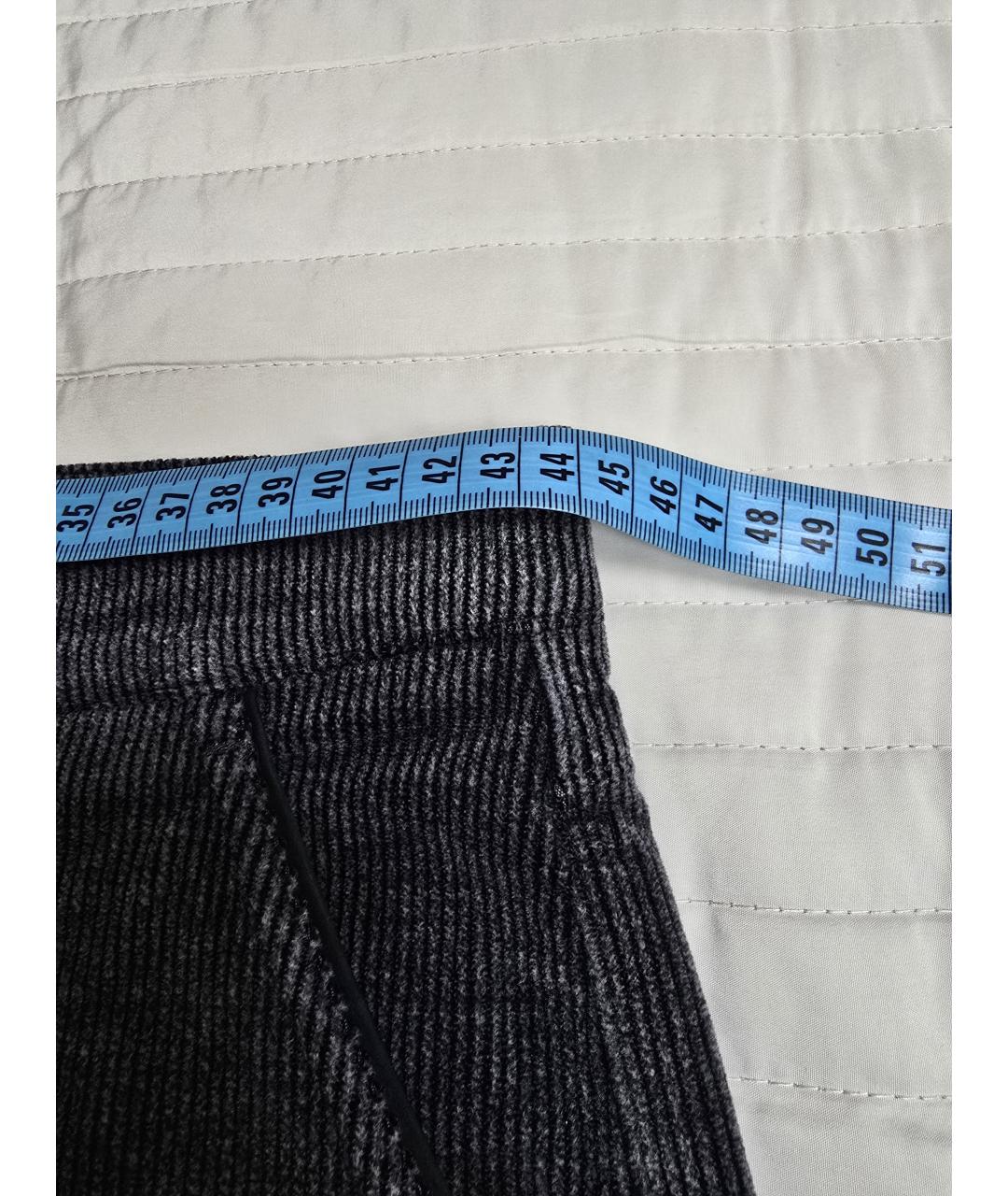 ZILLI Серые хлопко-эластановые повседневные брюки, фото 3