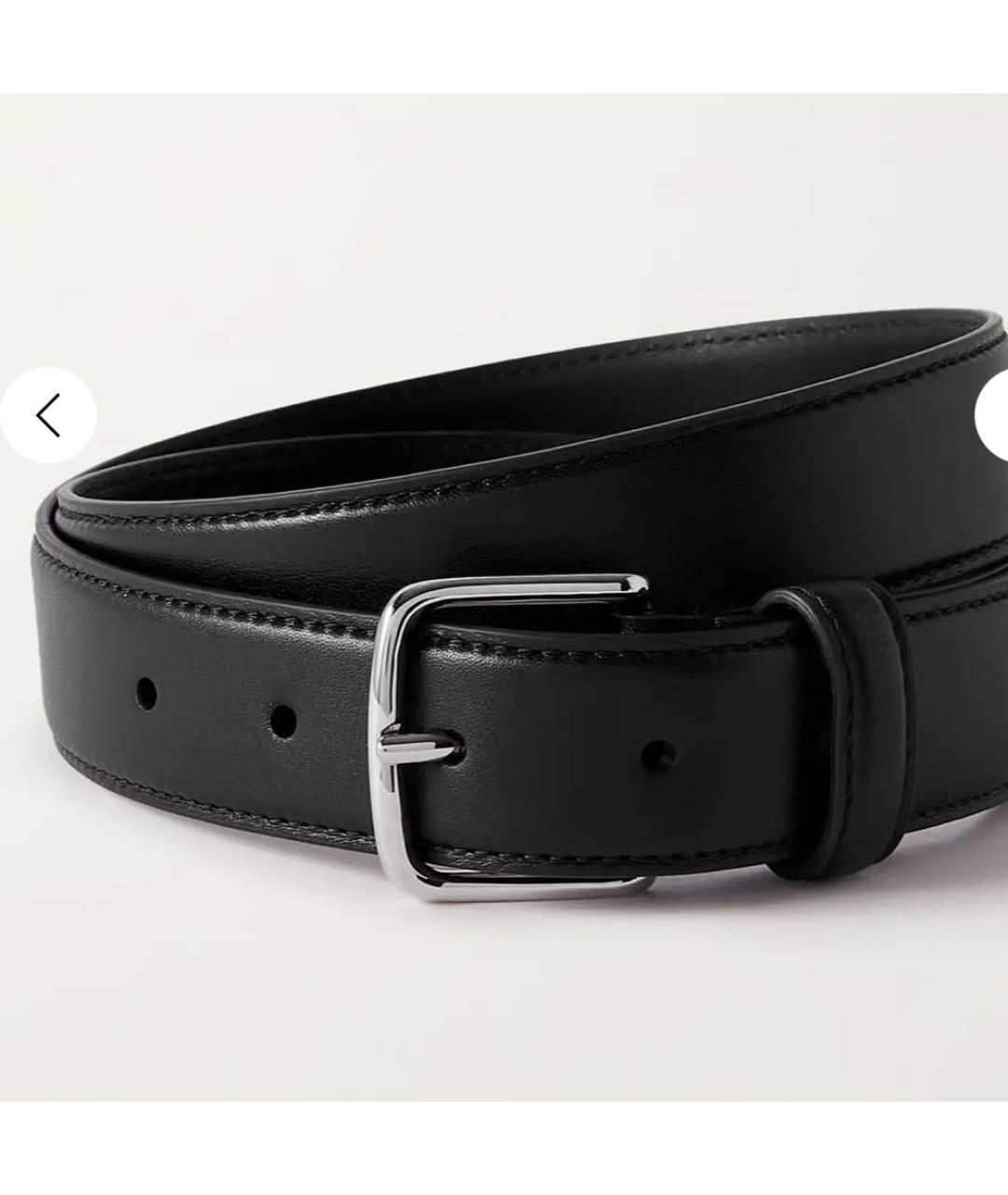 THE ROW Черный кожаный ремень, фото 1