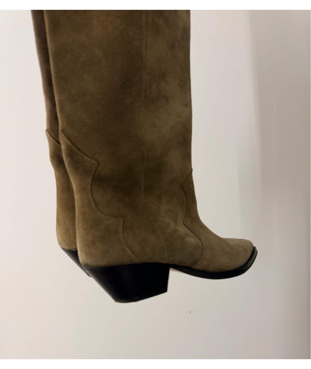 ISABEL MARANT Бежевые замшевые сапоги, фото 5