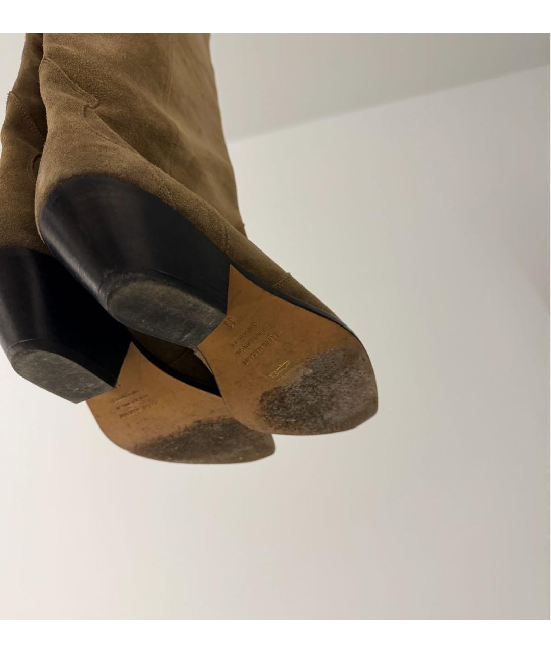 ISABEL MARANT Бежевые замшевые сапоги, фото 4