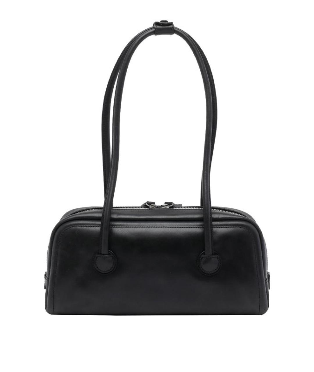 MARGESHERWOOD Черная кожаная сумка через плечо, фото 3