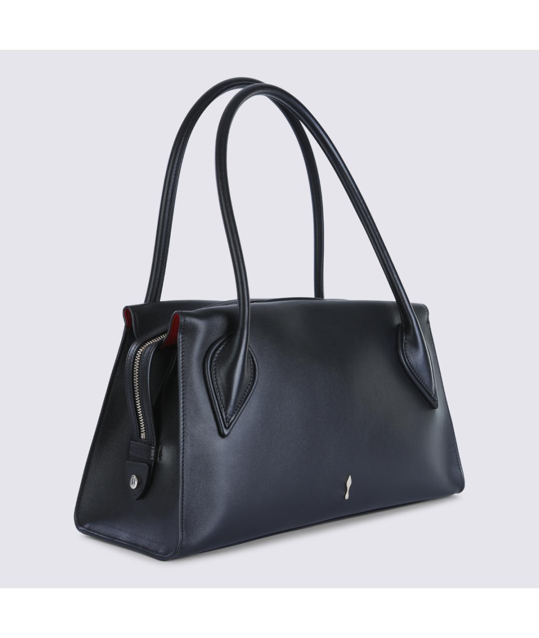 CHRISTIAN LOUBOUTIN Черная кожаная сумка тоут, фото 2