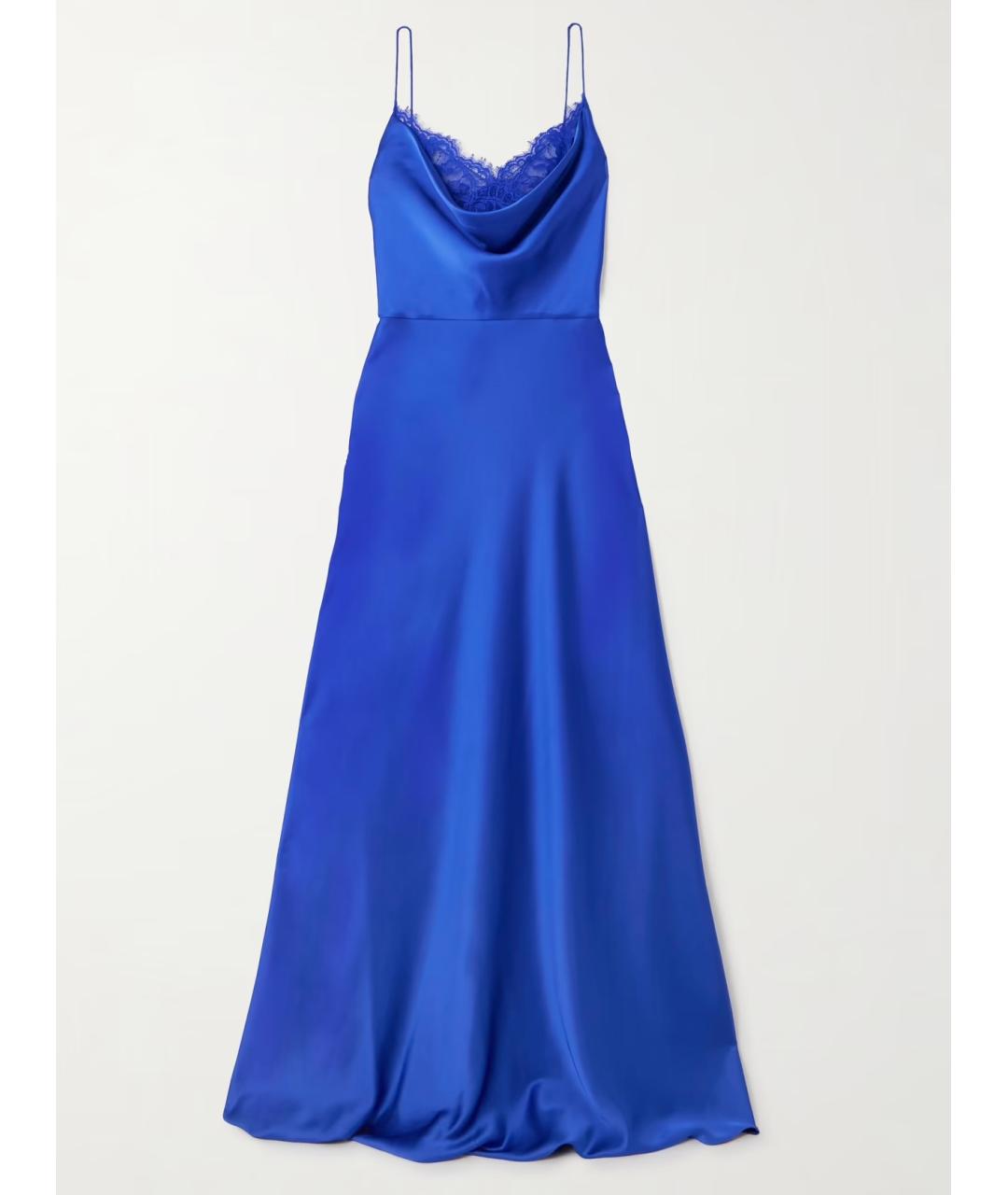 REBECCA VALLANCE Синее полиэстеровое вечернее платье, фото 4