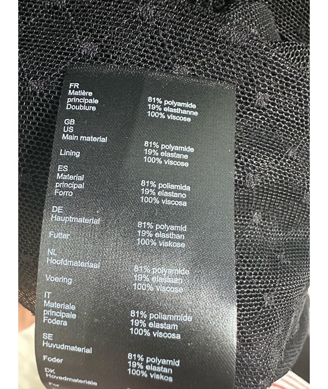 MAJE Черное полиамидовое коктейльное платье, фото 5