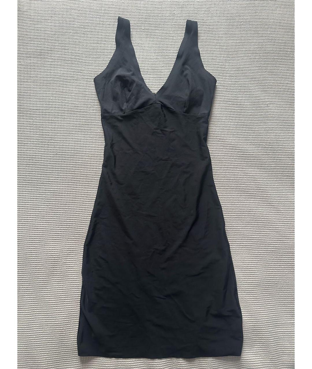 MAJE Черное полиамидовое коктейльное платье, фото 8