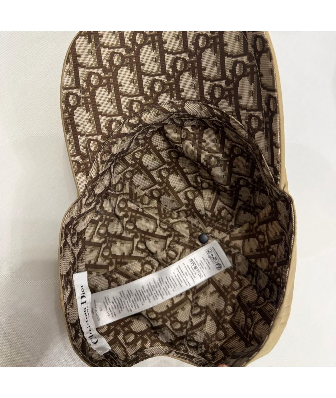 CHRISTIAN DIOR Бежевая кепка/бейсболка, фото 4