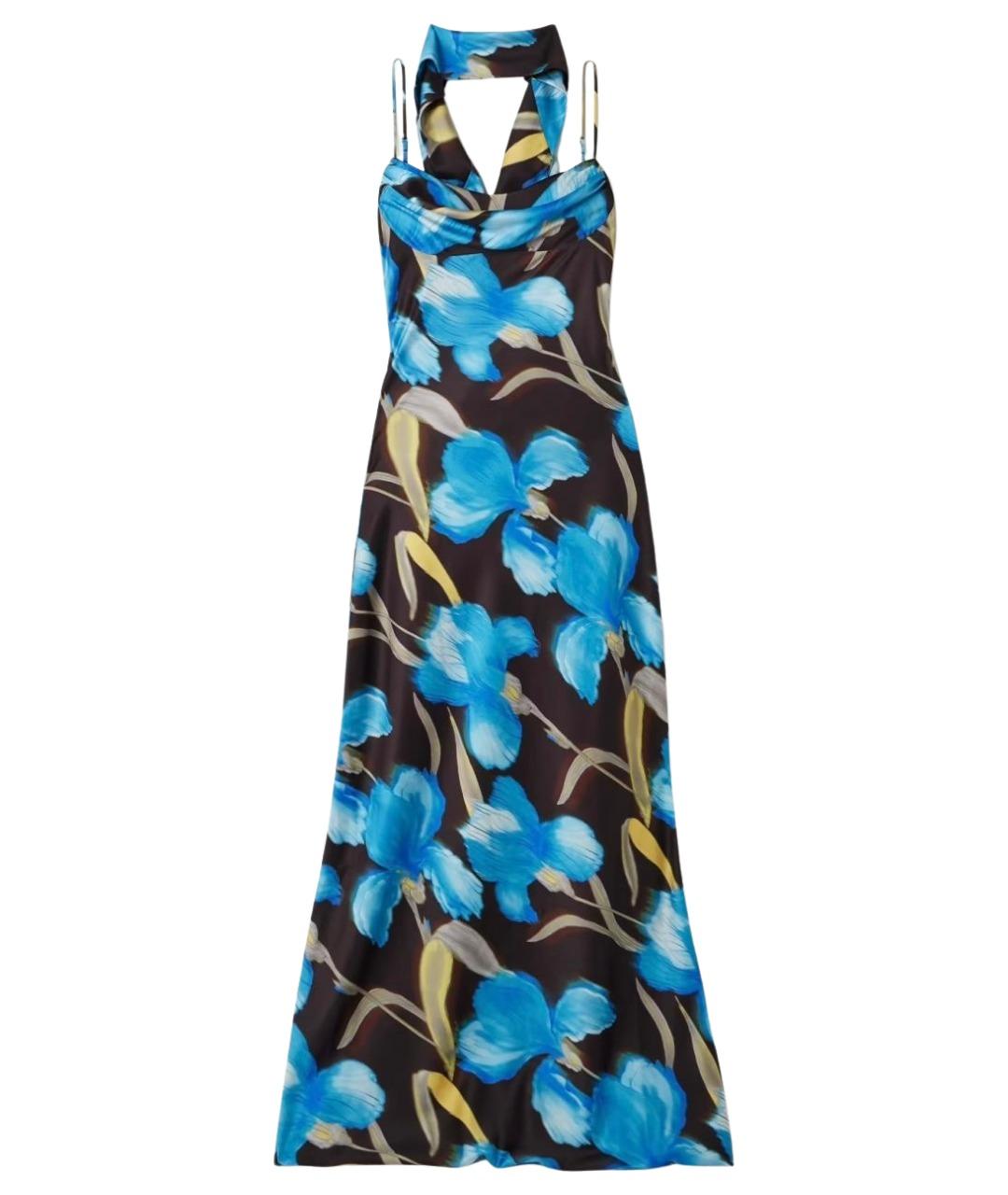 REBECCA VALLANCE Голубое полиэстеровое коктейльное платье, фото 1