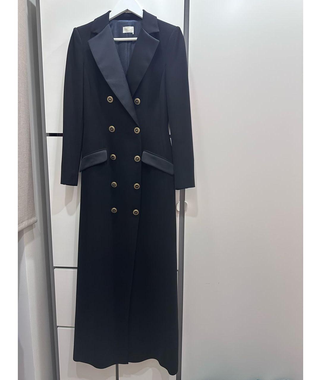 ELISABETTA FRANCHI Черное вискозное вечернее платье, фото 3