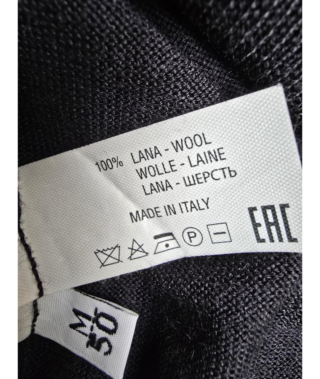 KITON Темно-синий шерстяной джемпер / свитер, фото 4