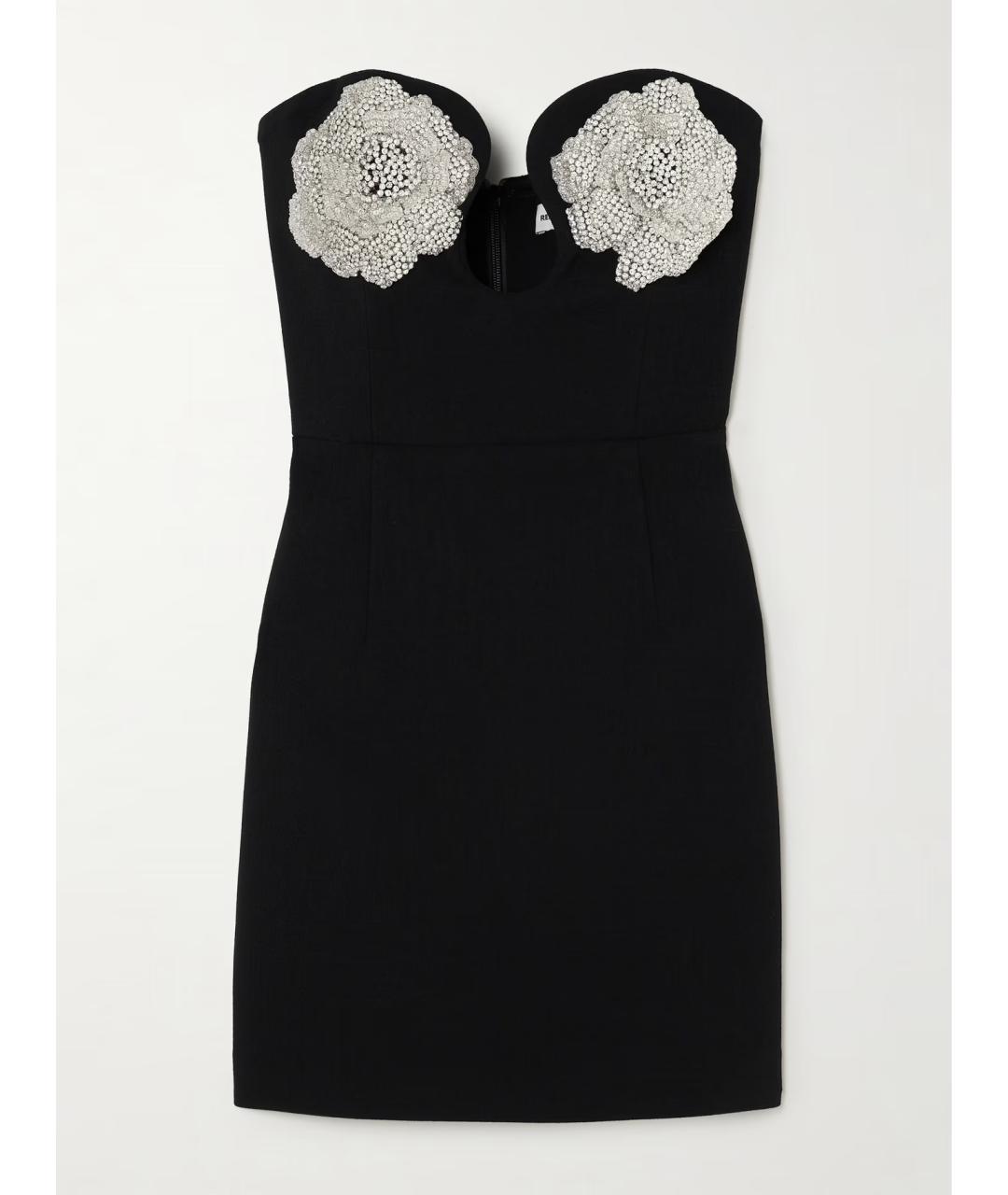 REBECCA VALLANCE Черное полиэстеровое коктейльное платье, фото 5