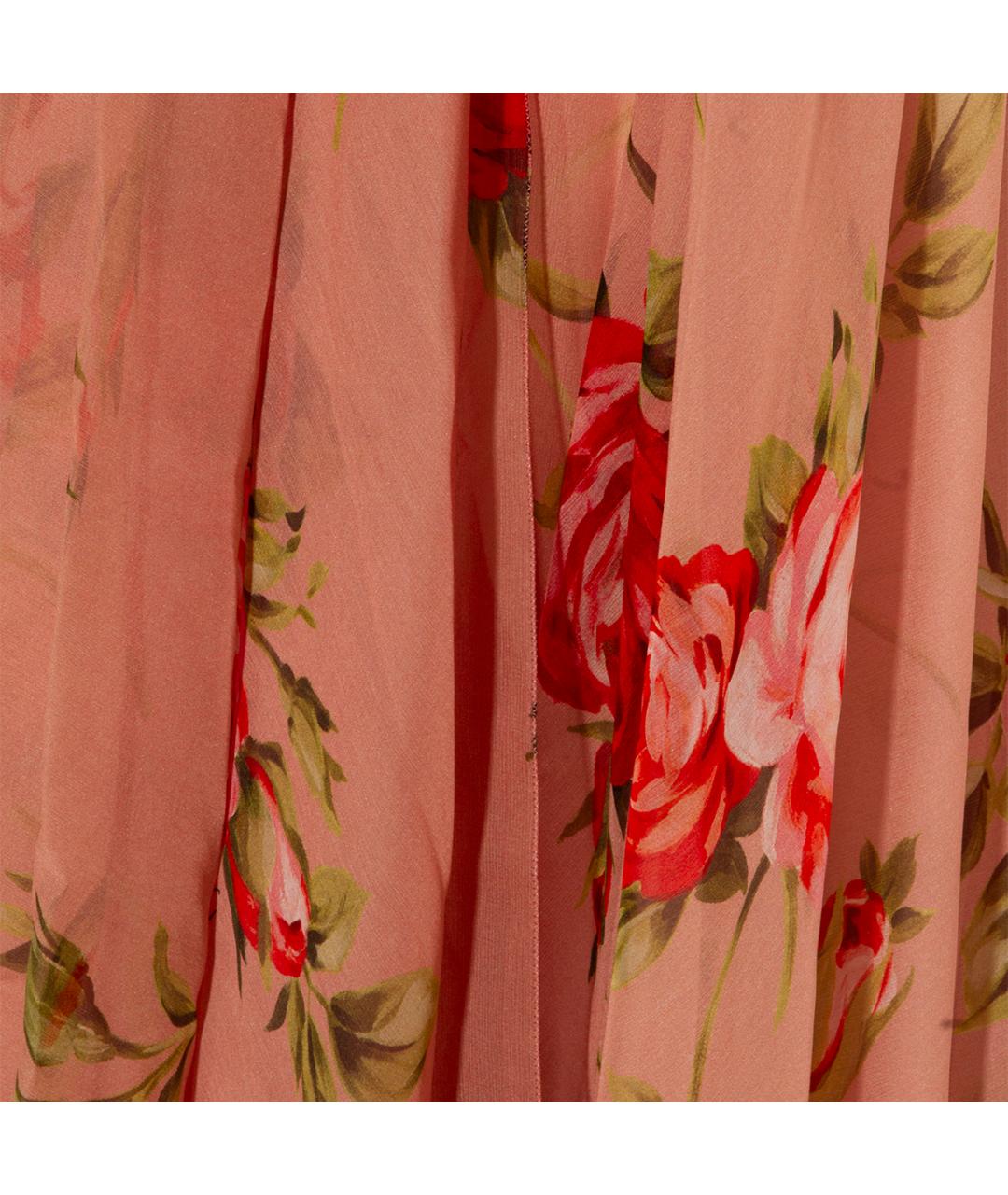 DOLCE&GABBANA Мульти шелковый сарафан, фото 4