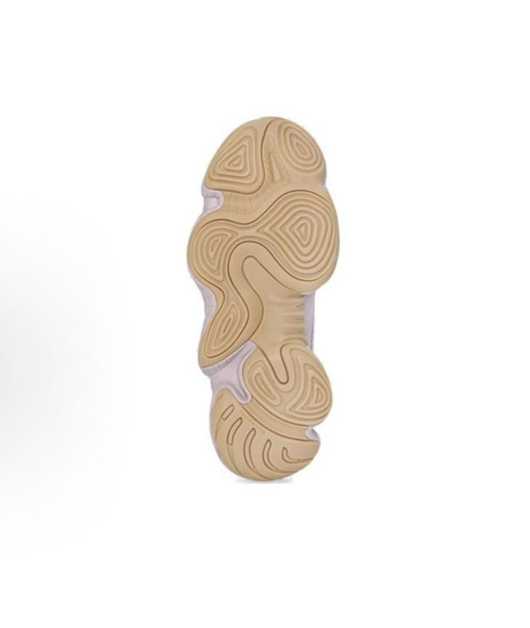 ADIDAS YEEZY Коралловые замшевые кроссовки, фото 4