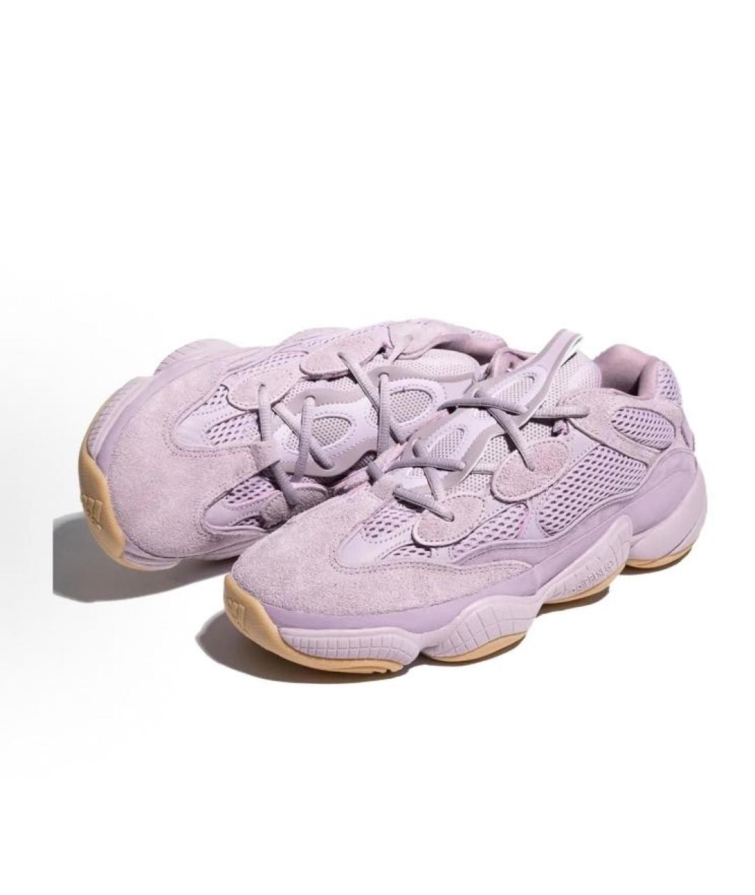 ADIDAS YEEZY Коралловые замшевые кроссовки, фото 5