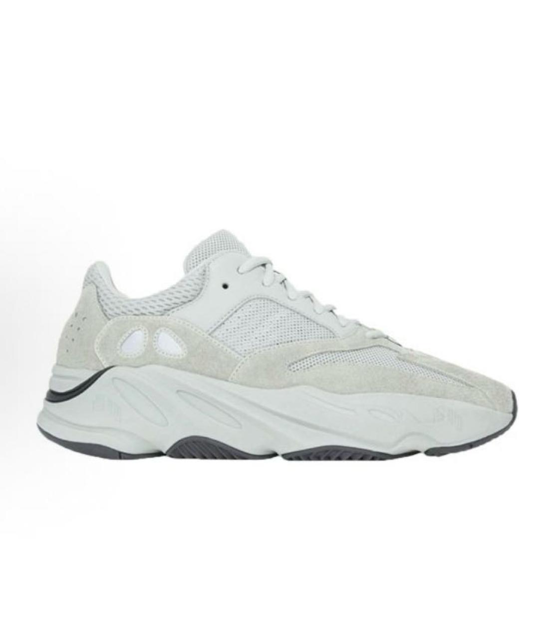 ADIDAS YEEZY Серые замшевые низкие кроссовки / кеды, фото 6