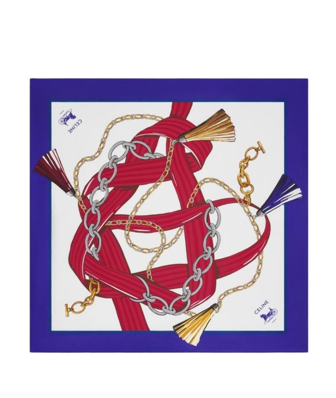 CELINE Мульти шелковый платок, фото 1