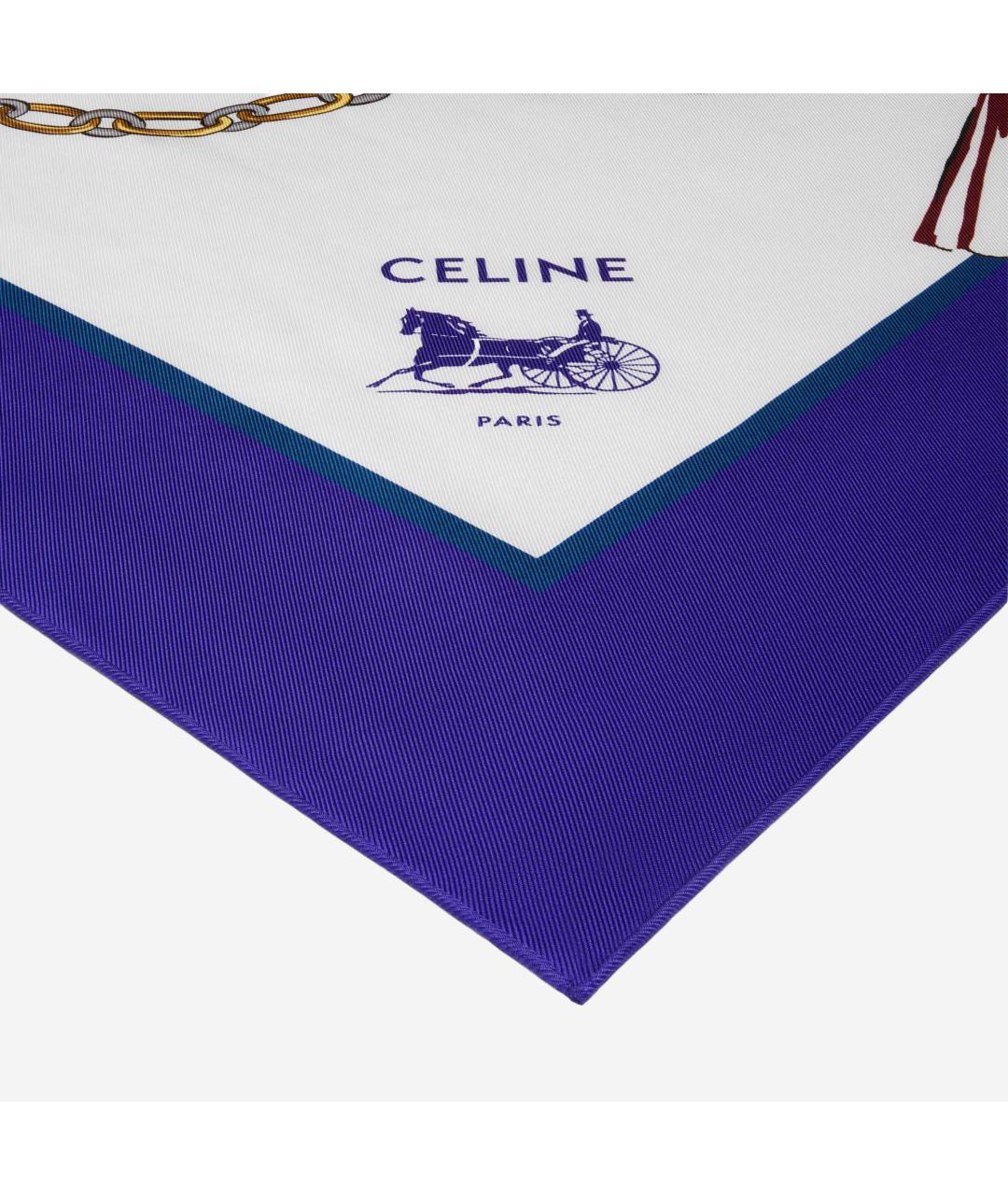 CELINE Мульти шелковый платок, фото 2