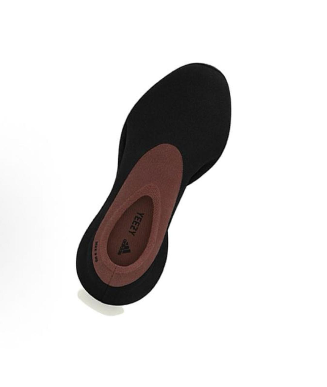 ADIDAS YEEZY Черные текстильные низкие кроссовки / кеды, фото 4