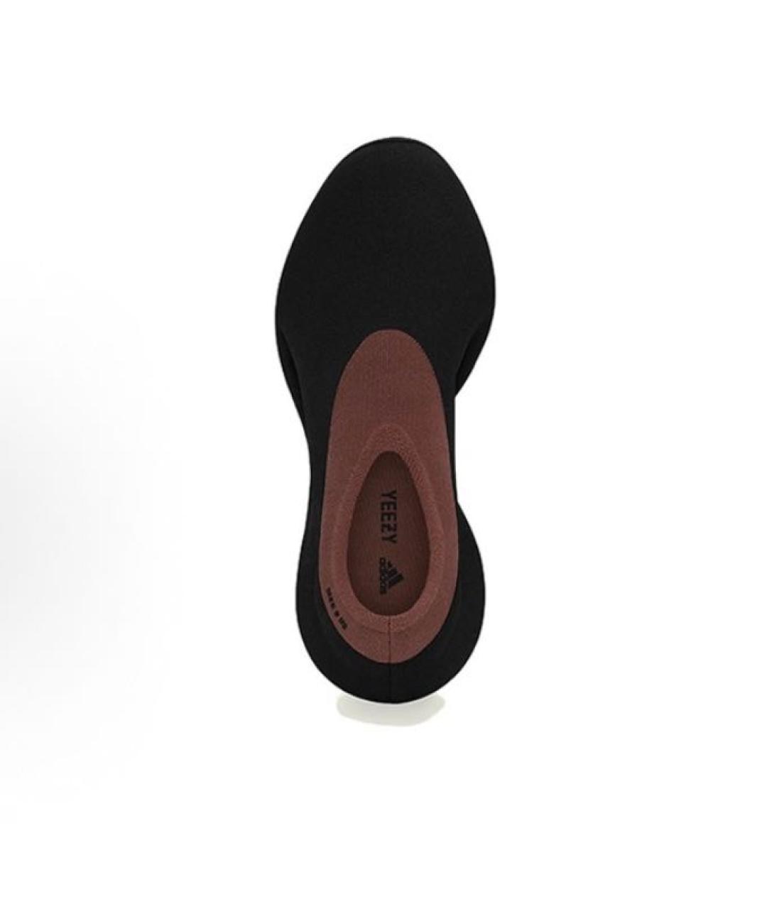 ADIDAS YEEZY Черные текстильные низкие кроссовки / кеды, фото 3