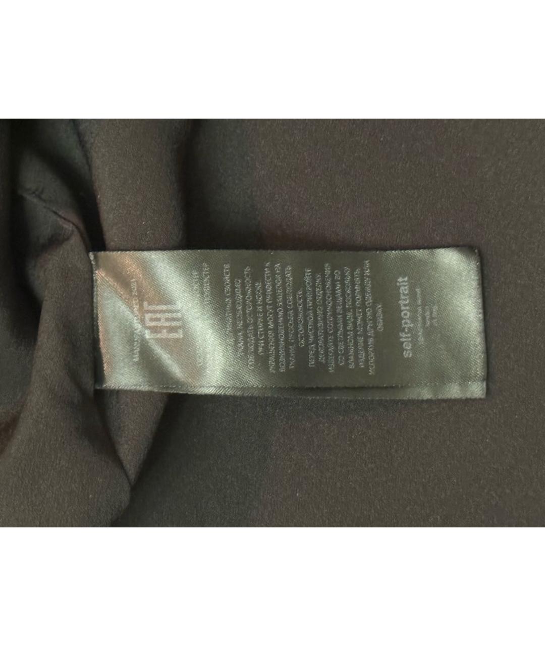 SELF-PORTRAIT Черное полиэстеровое коктейльное платье, фото 4