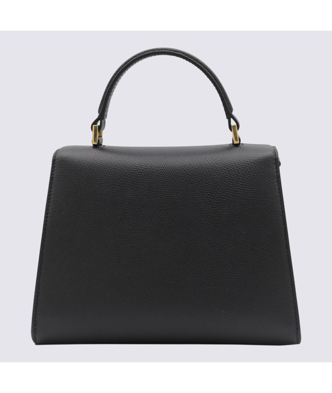 VALENTINO Черная кожаная сумка тоут, фото 2