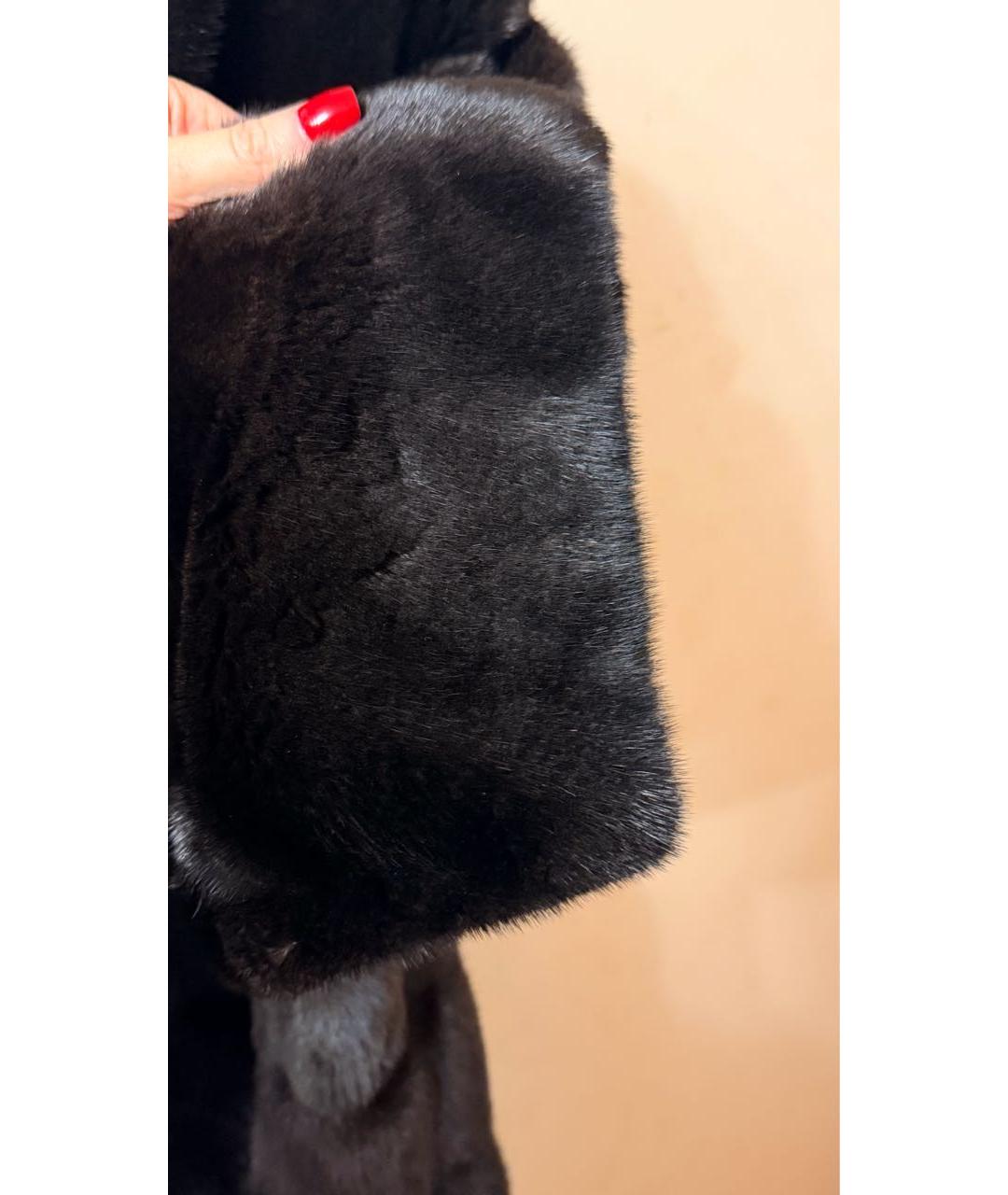 BRASCHI Черная меховая шуба, фото 6