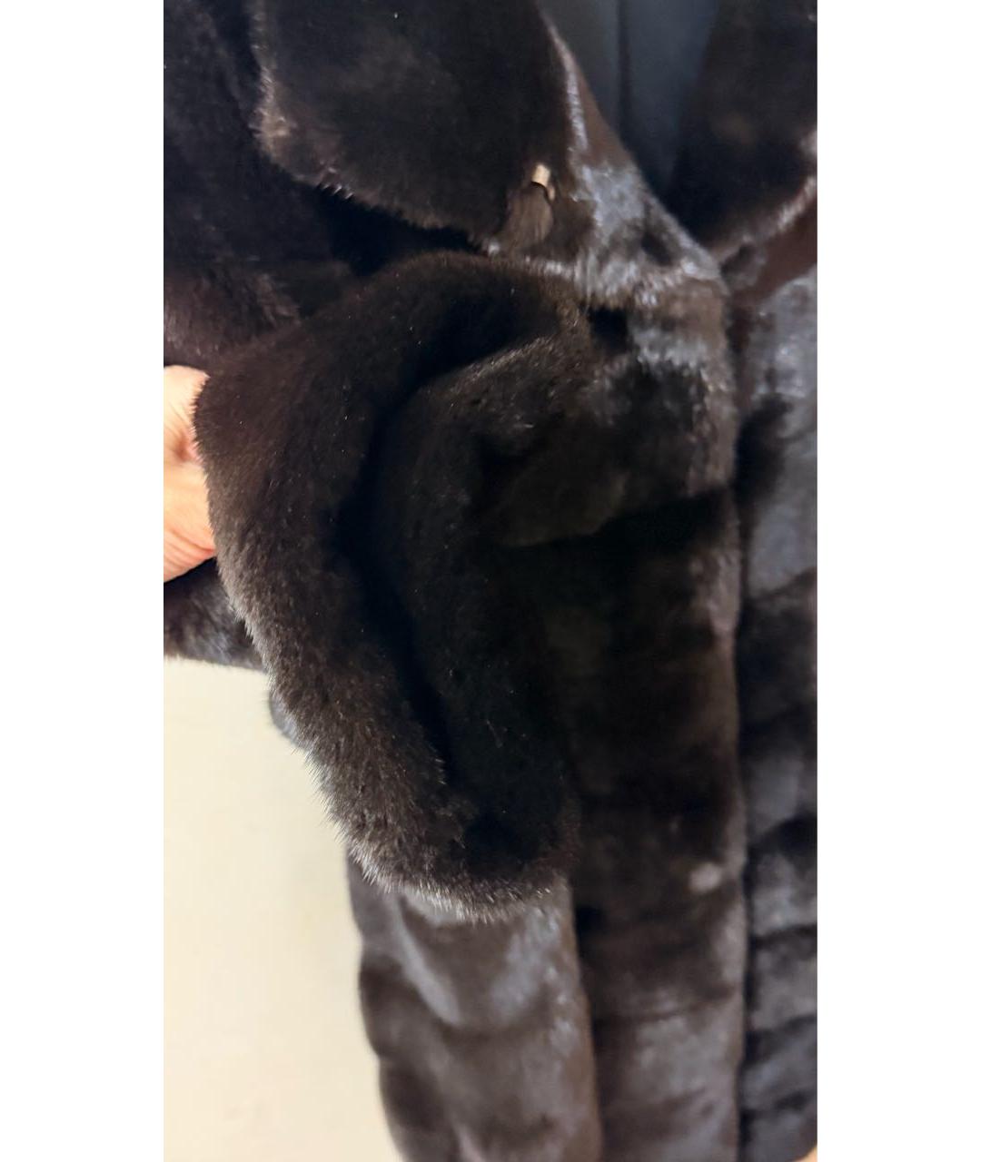 BRASCHI Черная меховая шуба, фото 7