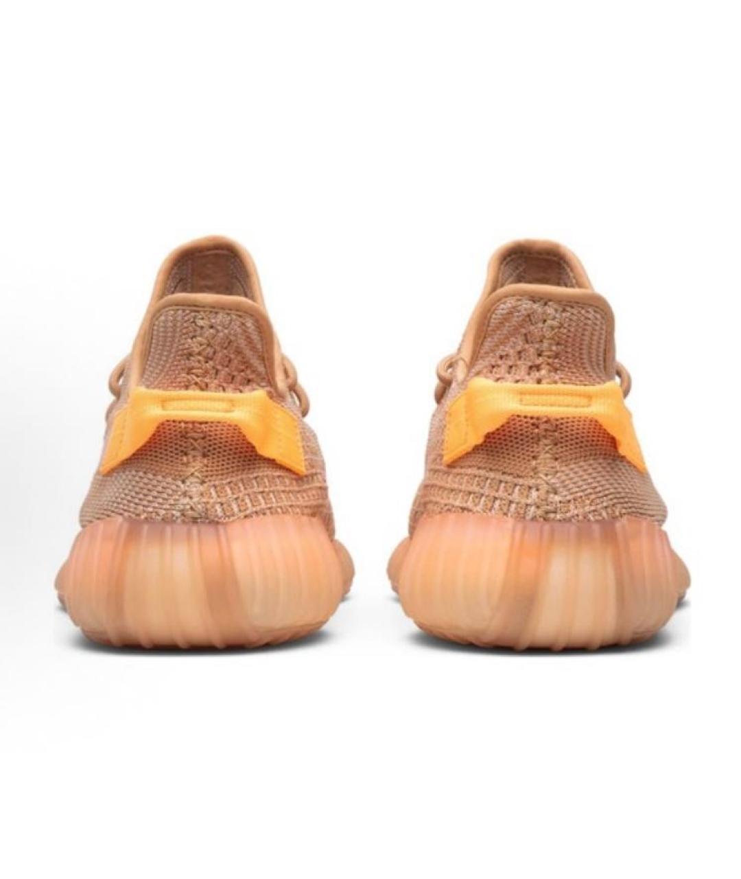 ADIDAS YEEZY Коралловые текстильные кроссовки, фото 4