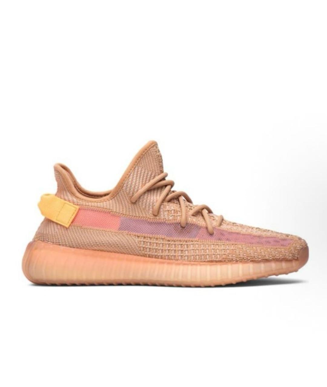 ADIDAS YEEZY Коралловые текстильные кроссовки, фото 6