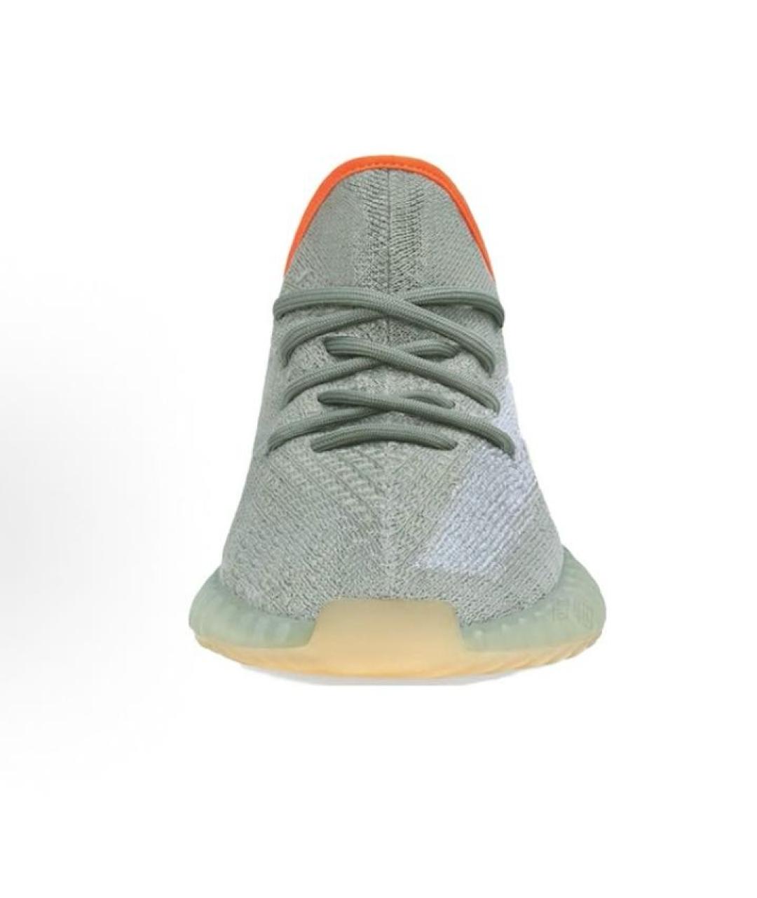 ADIDAS YEEZY Зеленые текстильные кроссовки, фото 3