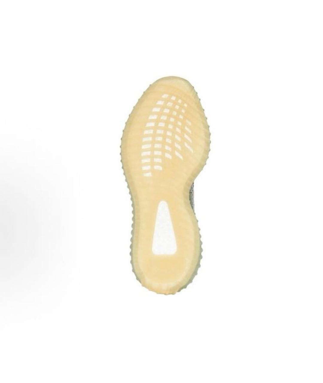 ADIDAS YEEZY Зеленые текстильные кроссовки, фото 4