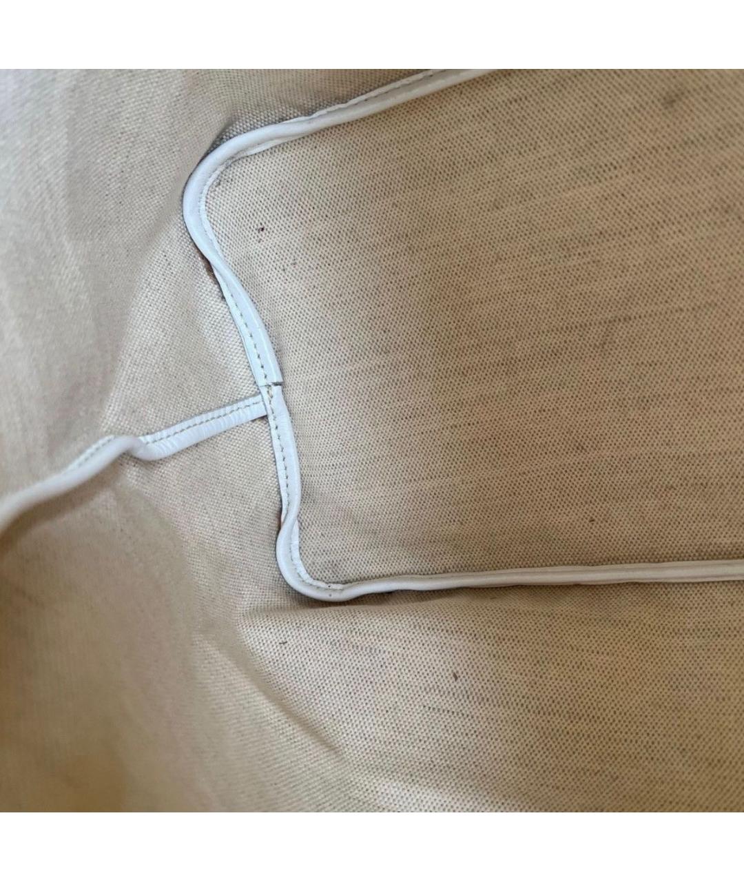 GOYARD Белая кожаная сумка тоут, фото 4