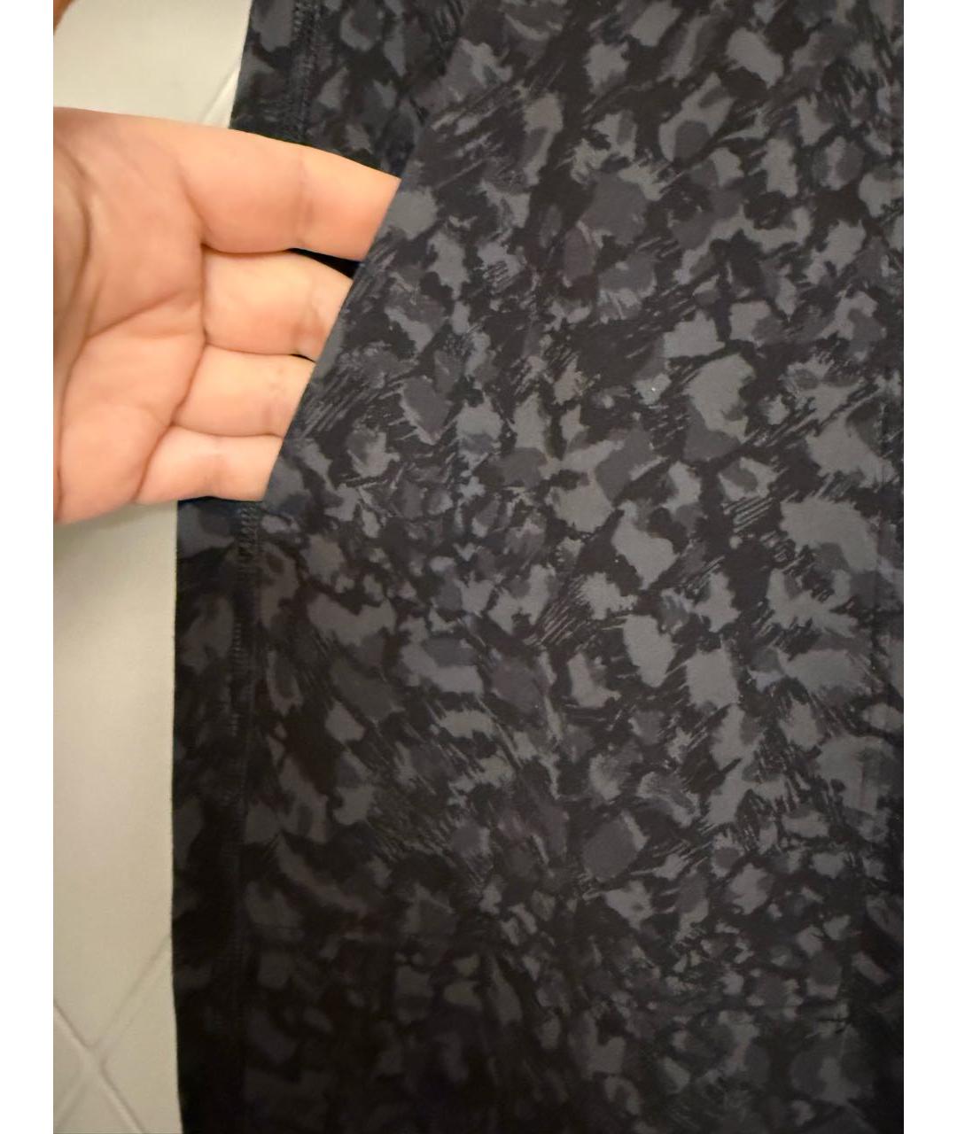 Lululemon Антрацитовые полиэстеровые спортивные брюки и шорты, фото 3