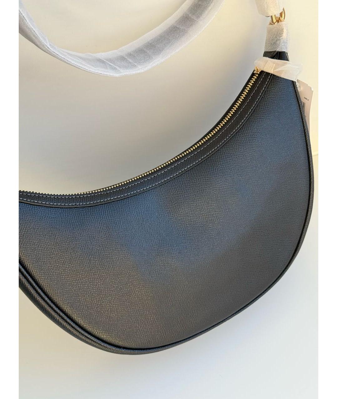 COACH Черная кожаная сумка через плечо, фото 3