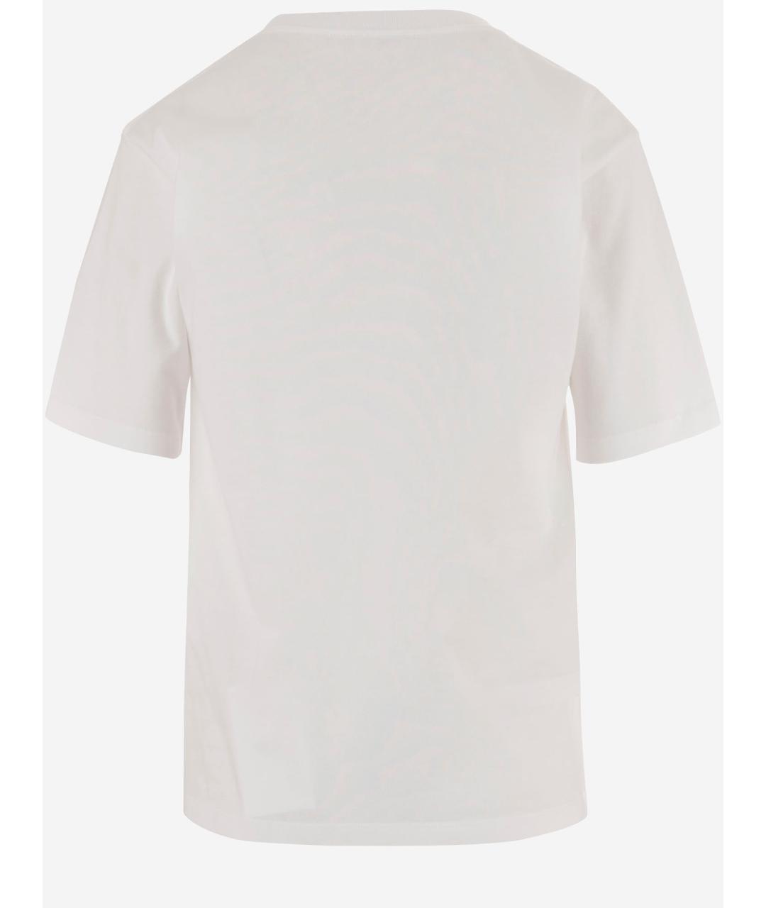 CELINE Белая хлопковая футболка, фото 2