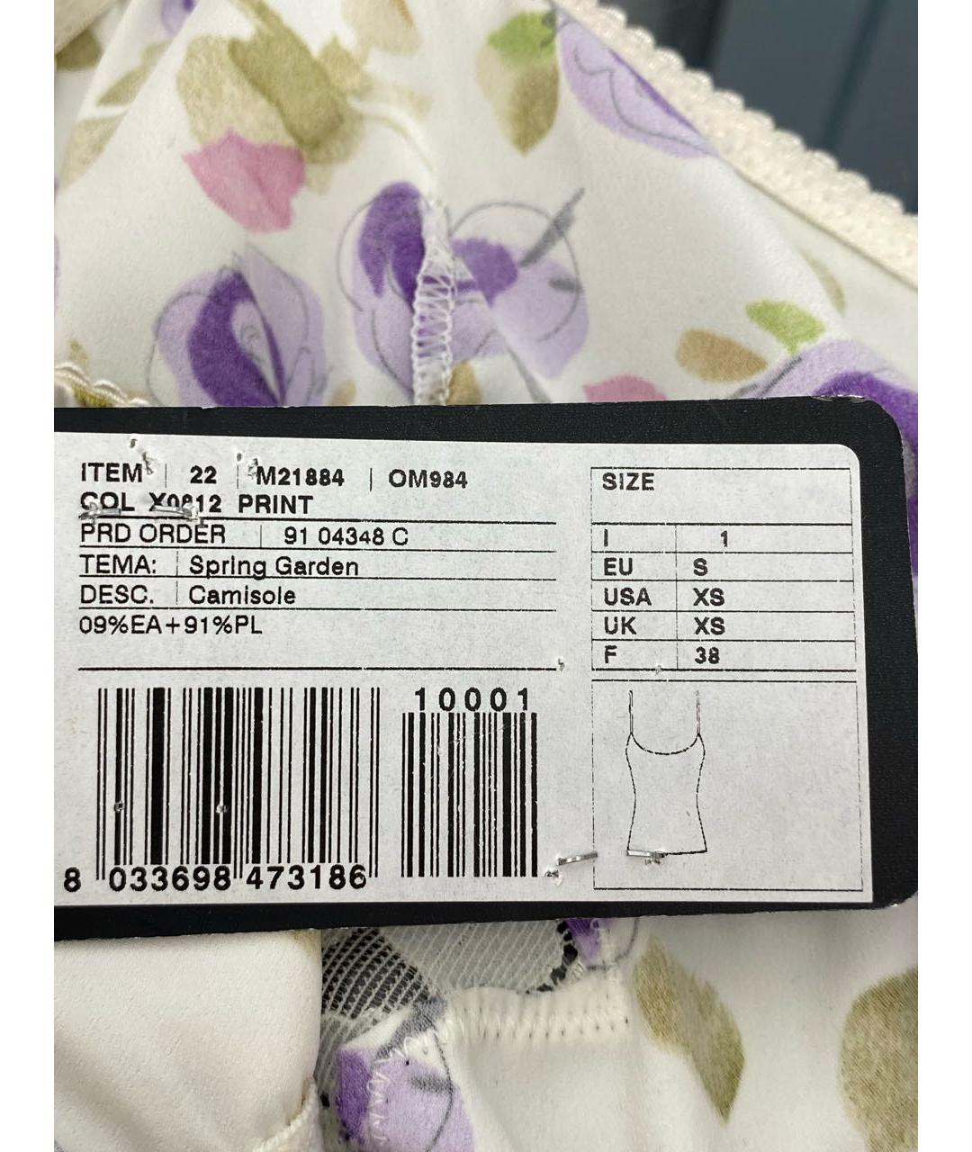 DOLCE&GABBANA Мульти полиэстеровая майка, фото 7