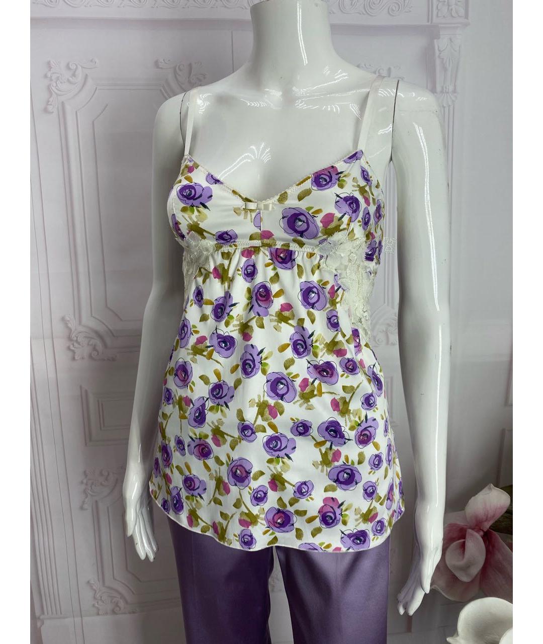 DOLCE&GABBANA Мульти полиэстеровая майка, фото 6