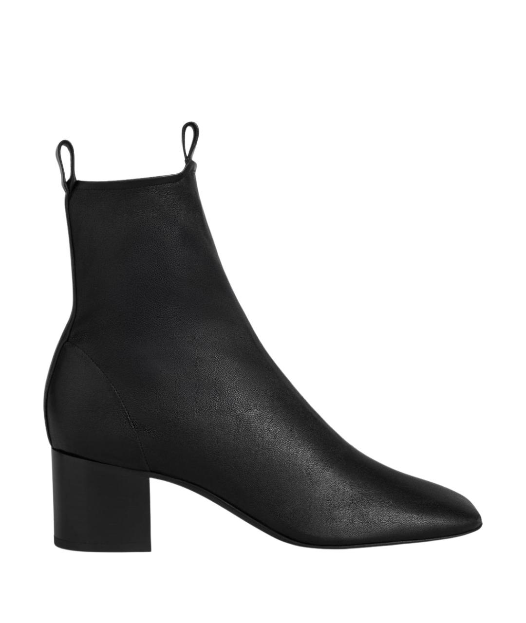 CELINE Черные кожаные ботильоны, фото 1