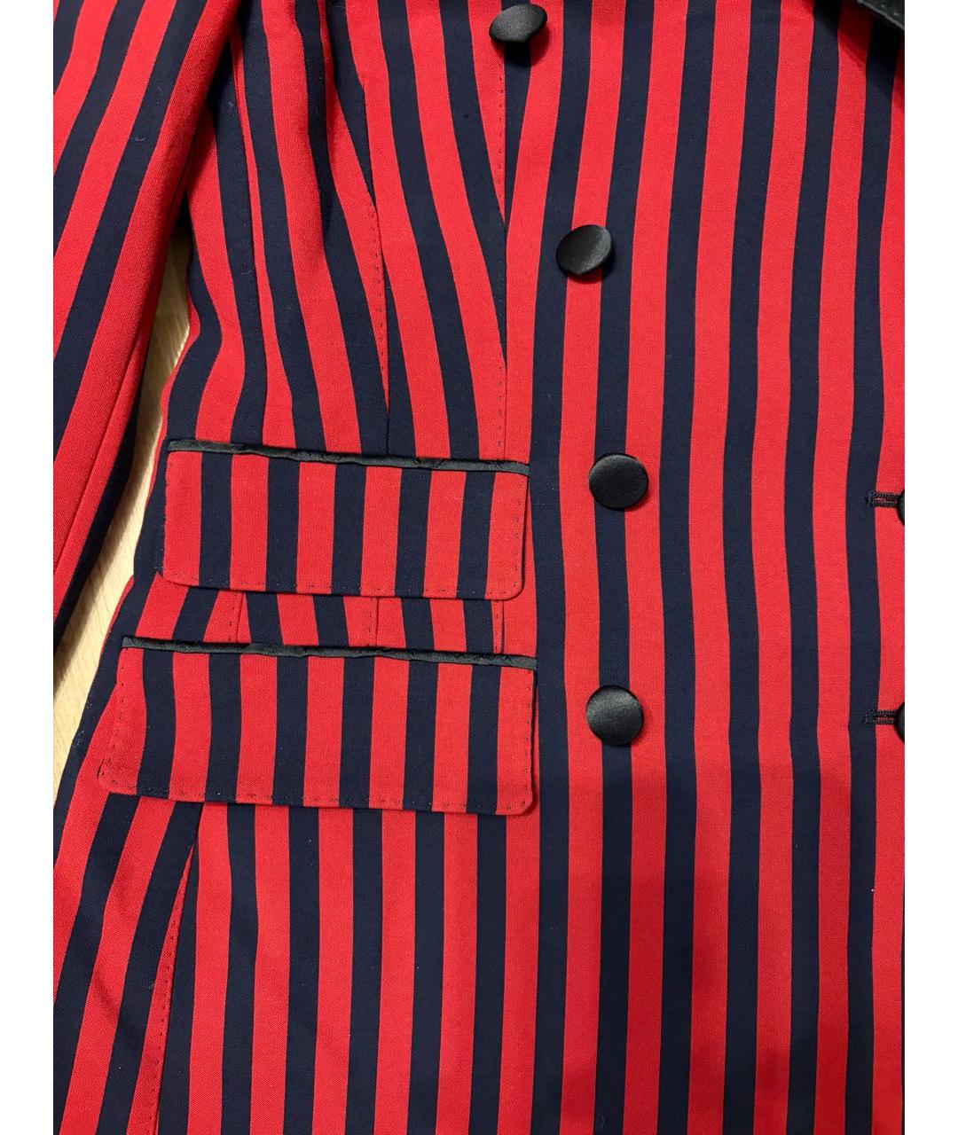 DOLCE&GABBANA Красный полиэстеровый жакет/пиджак, фото 4