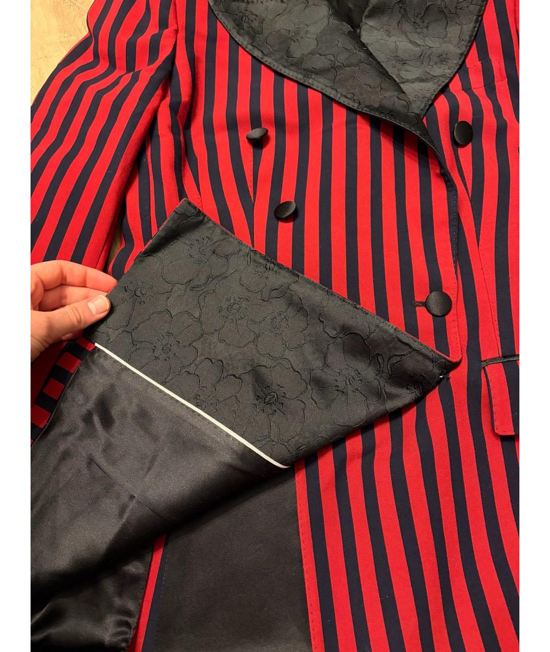 DOLCE&GABBANA Красный полиэстеровый жакет/пиджак, фото 6