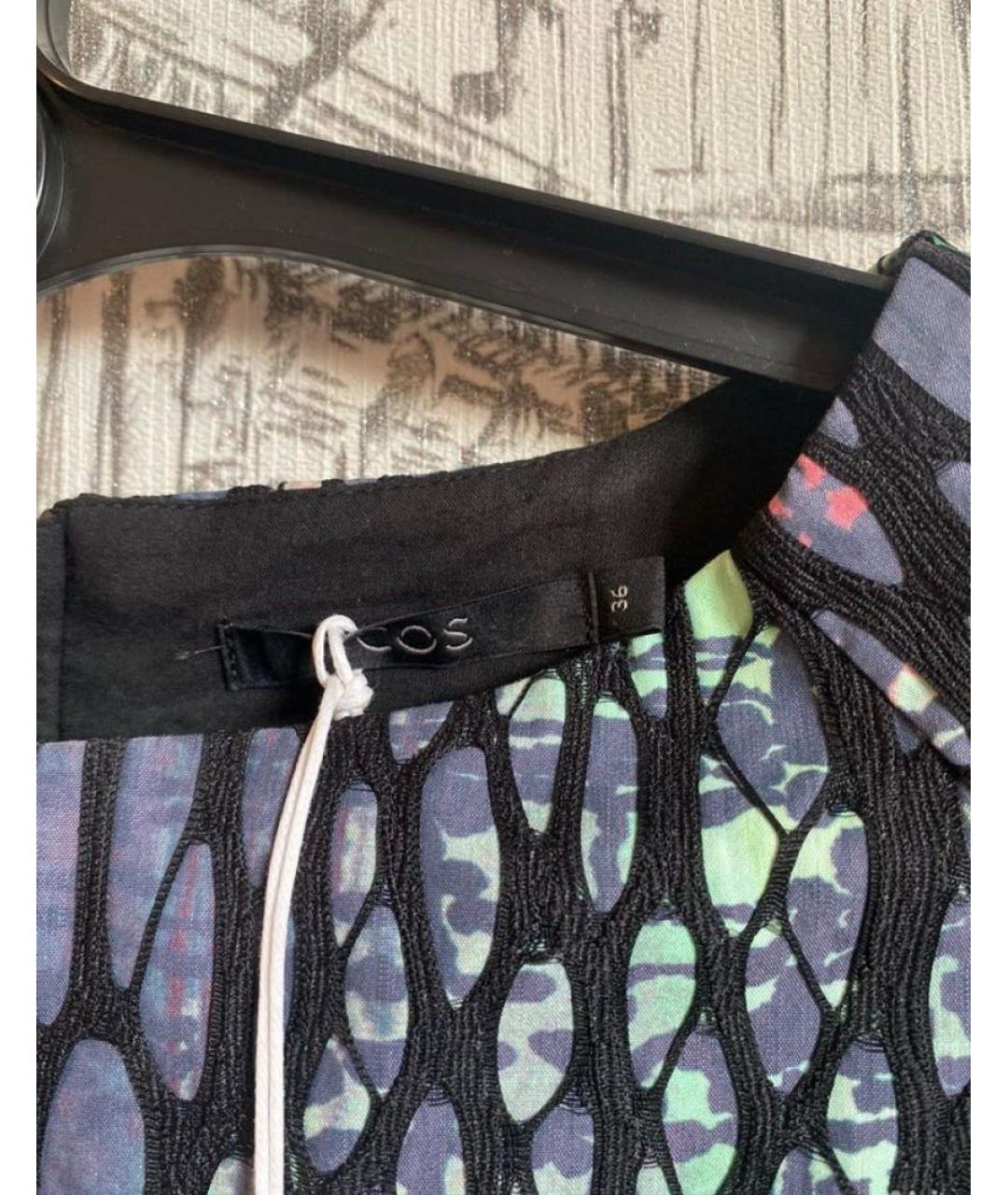 COS Мульти хлопко-эластановое повседневное платье, фото 3