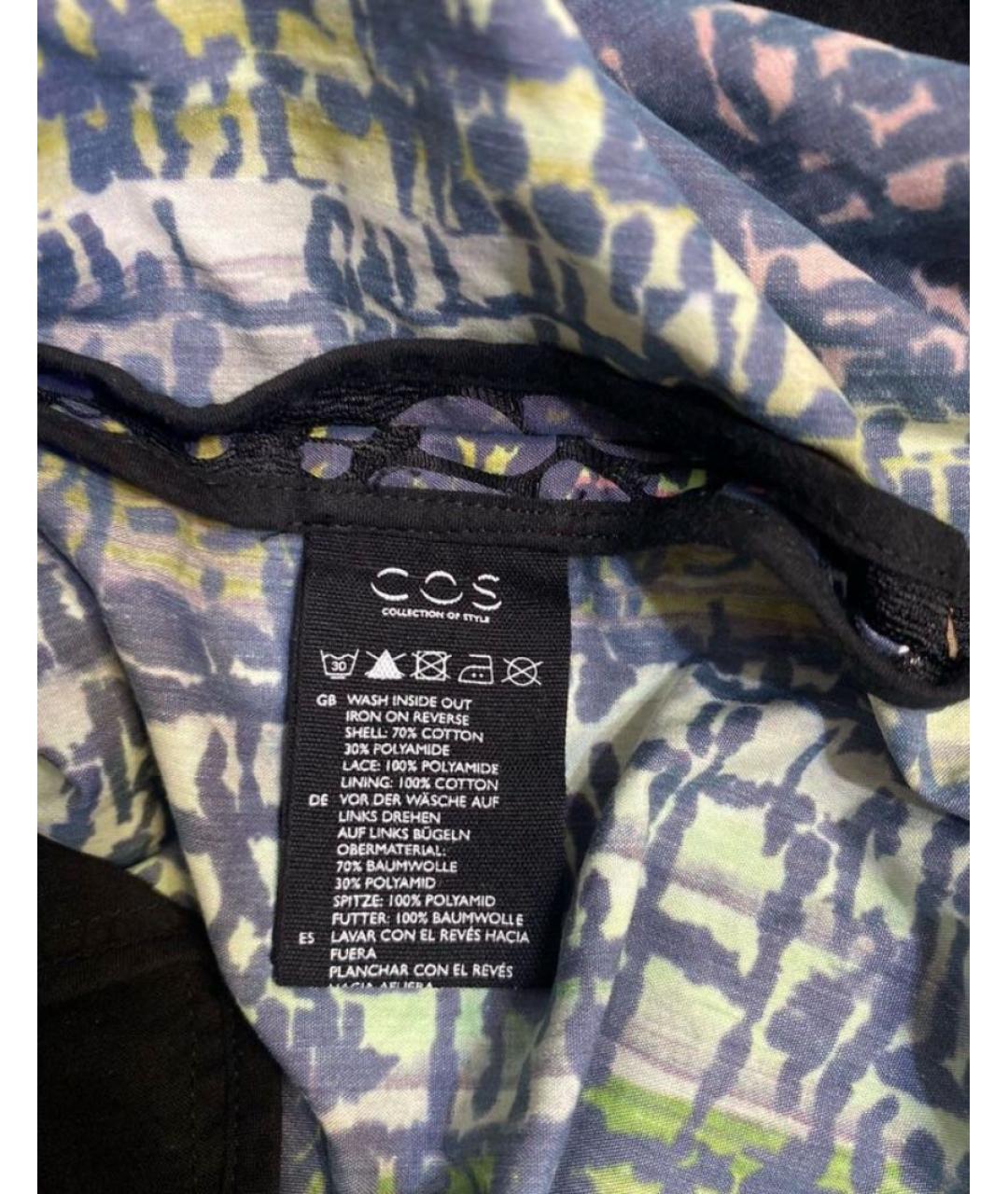 COS Мульти хлопко-эластановое повседневное платье, фото 5