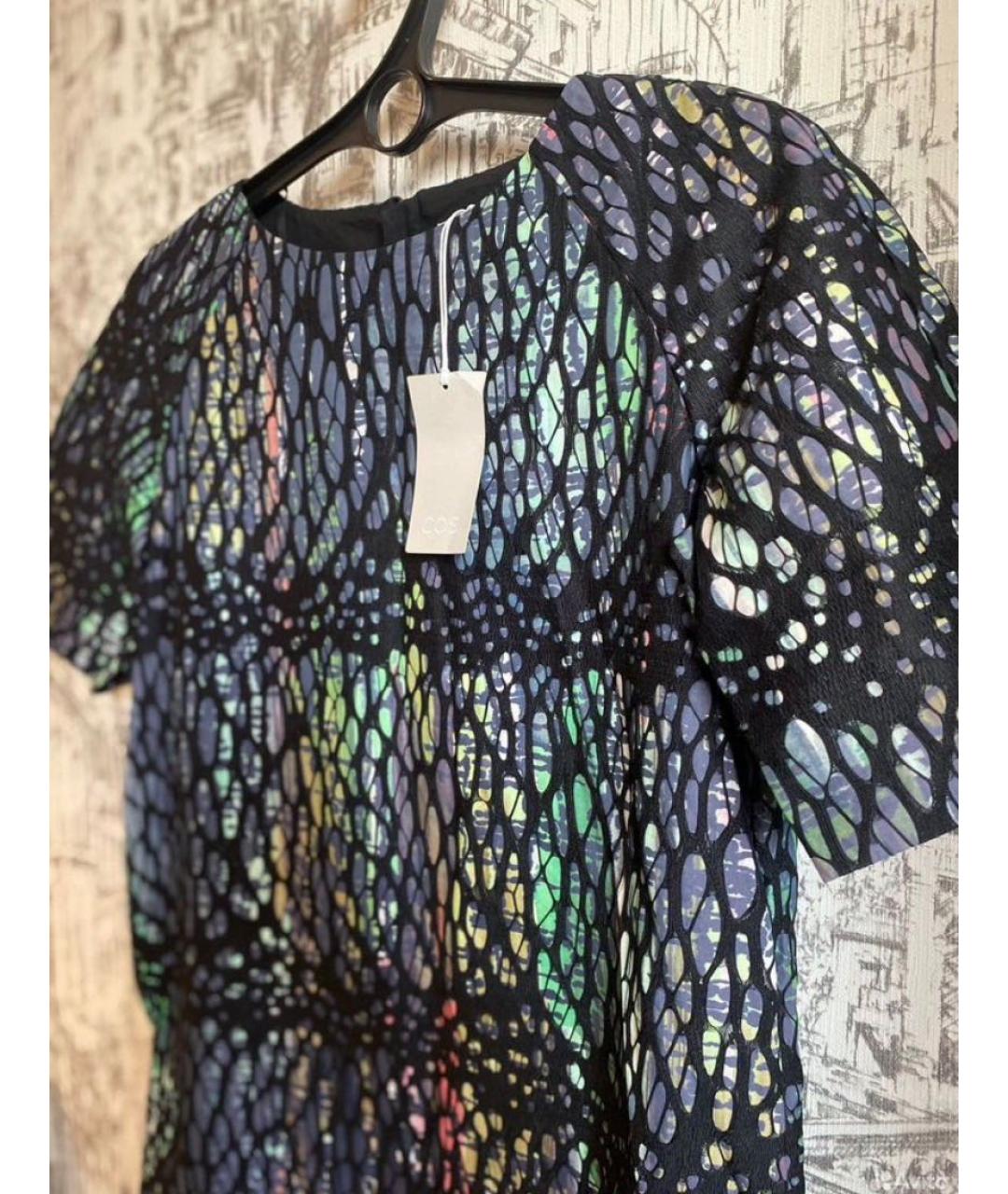 COS Мульти хлопко-эластановое повседневное платье, фото 4