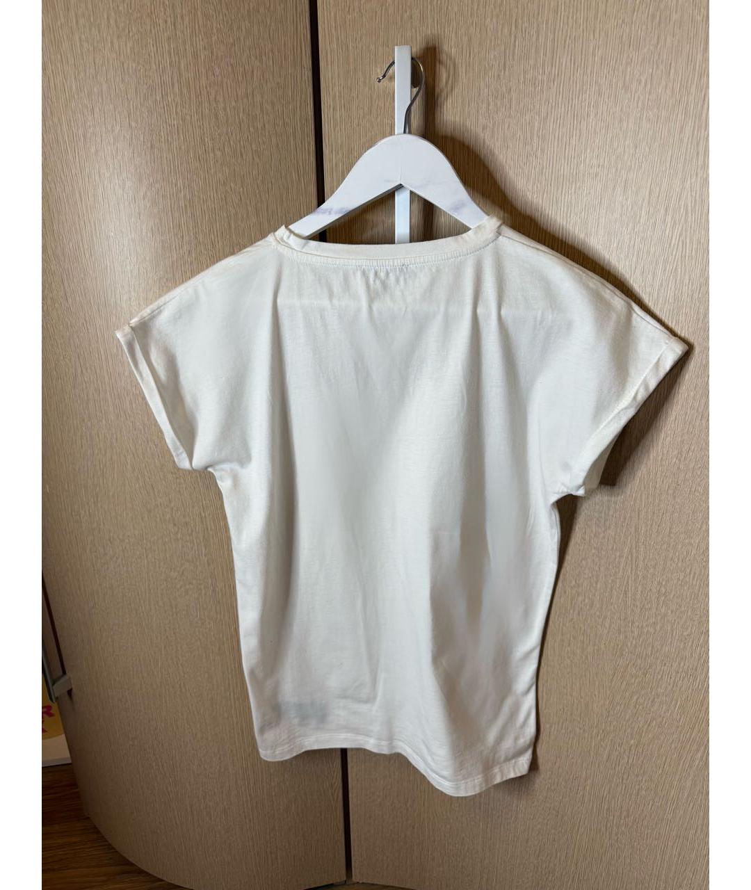 BALMAIN KIDS Белый хлопковый детская футболка / топ, фото 2