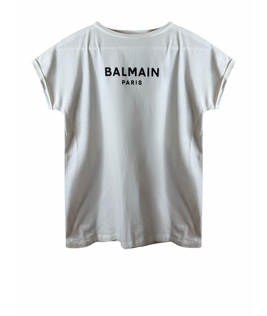 BALMAIN KIDS Белый хлопковый детская футболка / топ, фото 1