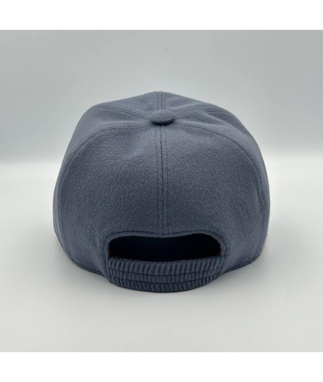 LORO PIANA Серая кашемировая кепка/бейсболка, фото 3