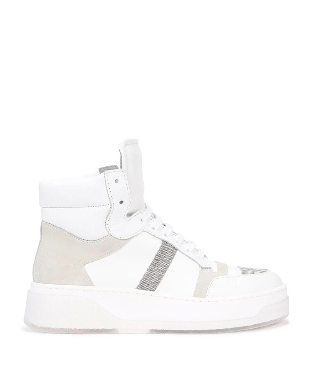 FABIANA FILIPPI Белые кожаные кроссовки, фото 1