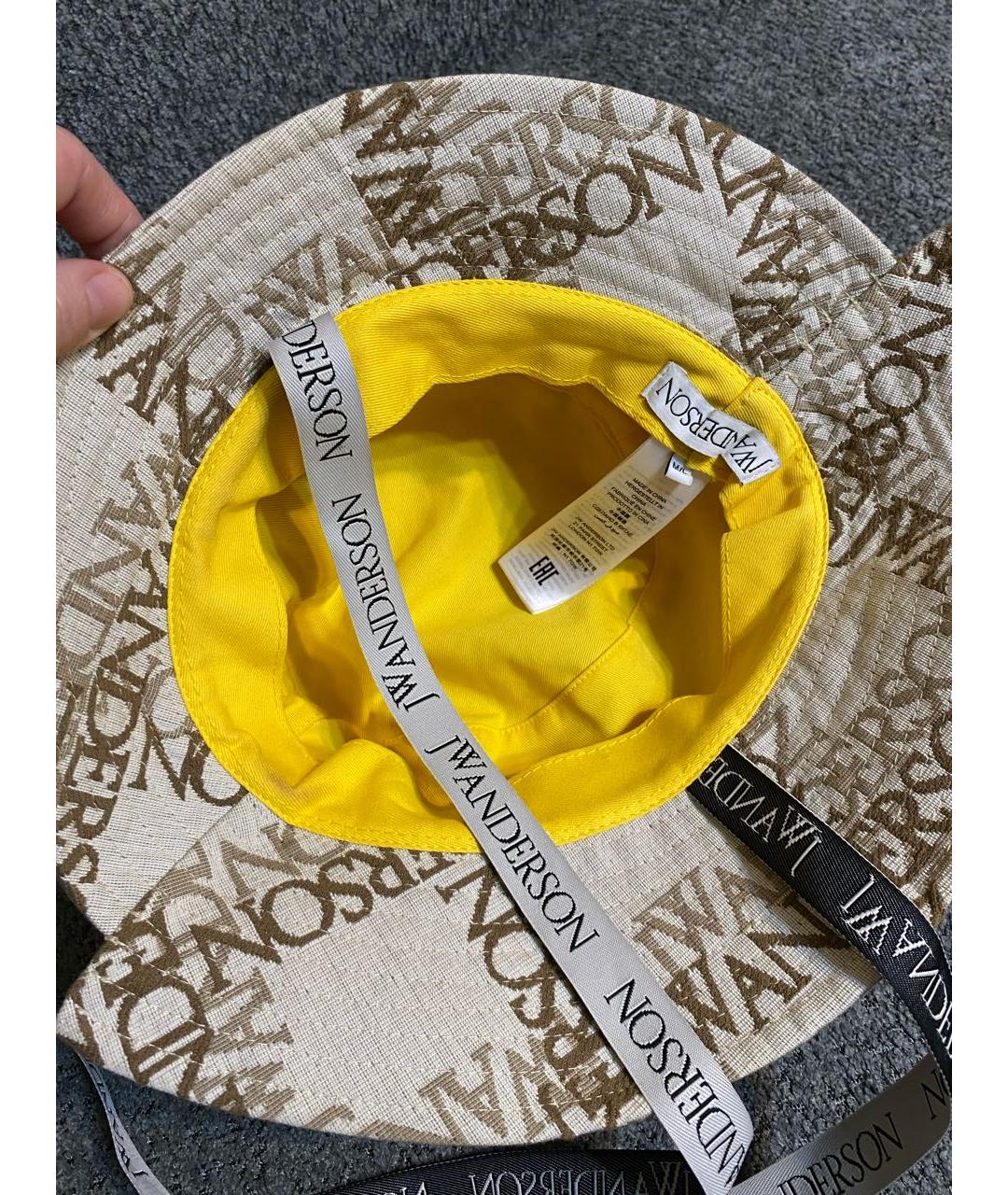 J.W.ANDERSON Бежевая хлопковая панама, фото 5