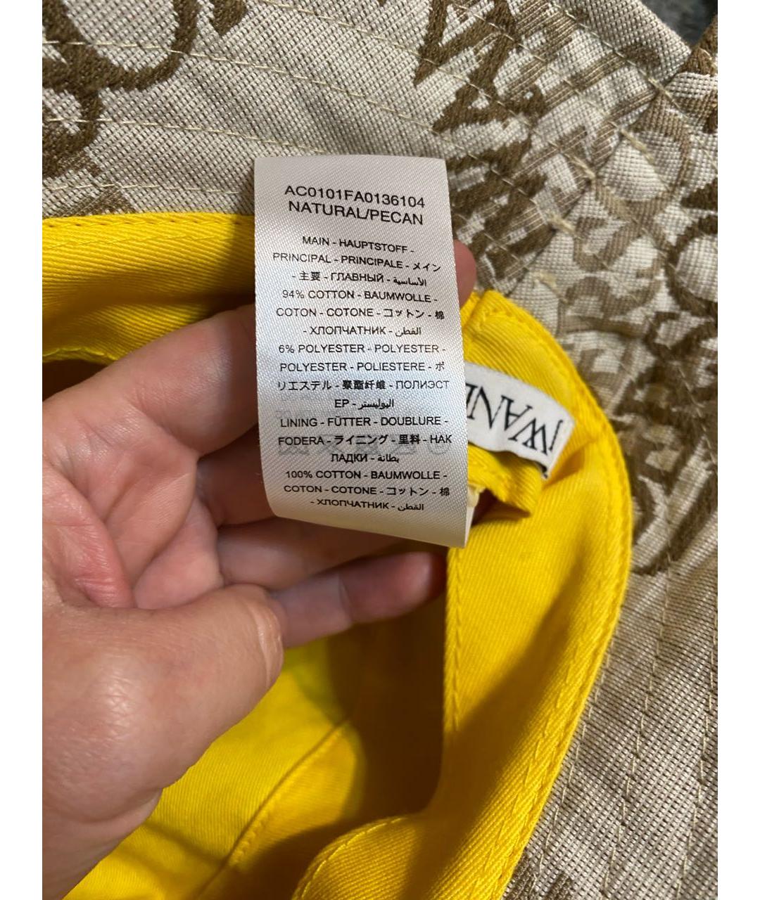 J.W.ANDERSON Бежевая хлопковая панама, фото 6