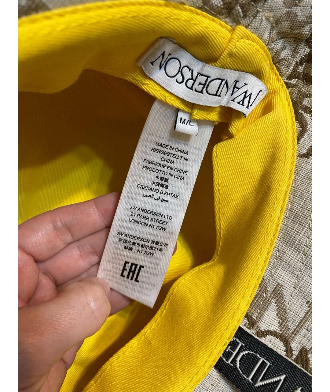 J.W.ANDERSON Бежевая хлопковая панама, фото 7