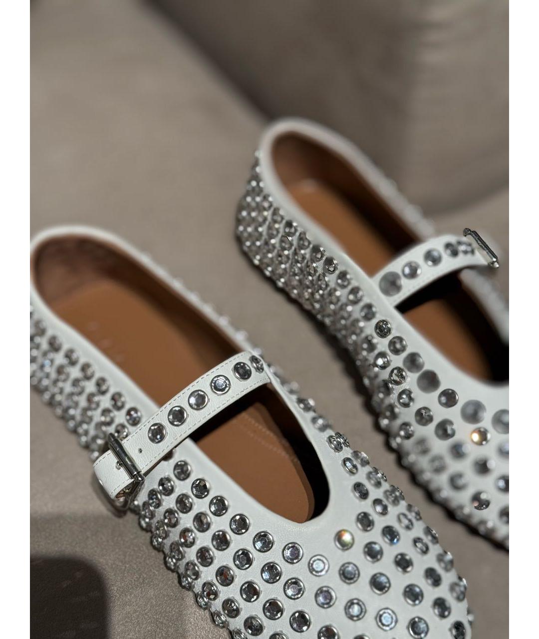 ALAIA Белые кожаные балетки, фото 2